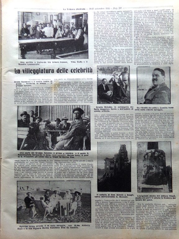 La Tribuna Illustrata 20 Settembre 1914 WW1 Benedetto XV Berna …