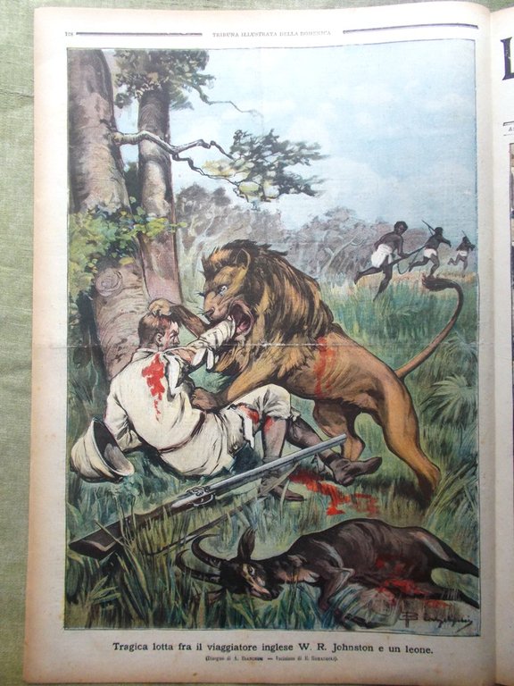 La Tribuna Illustrata 21 Aprile 1901 Feste Tolone Bizzozero Coccapieller …