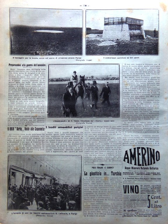 La Tribuna Illustrata 21 Aprile 1912 Morte Giovanni Pascoli Burns …