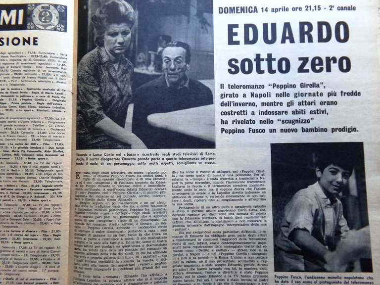 La Tribuna Illustrata 21 Aprile 1963 Antonio Padova Kennedy Kruscev …