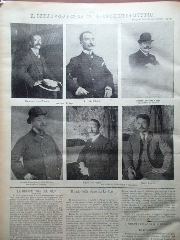 La Tribuna Illustrata 21 Dicembre 1902 Barbarie in Manicomio Puccini …