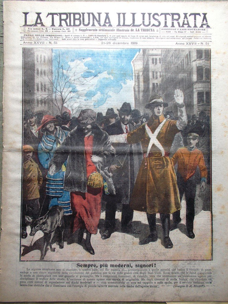 La Tribuna Illustrata 21 Dicembre 1919 Lavoro Moneta Cinema Finlandia …