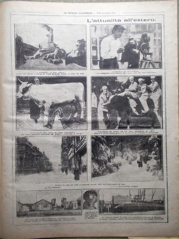 La Tribuna Illustrata 21 Dicembre 1919 Lavoro Moneta Cinema Finlandia …