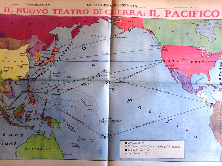 La Tribuna Illustrata 21 Dicembre 1941 WW2 Guerra nel Pacifico …