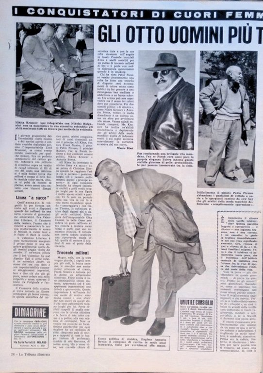 La Tribuna Illustrata 21 Dicembre 1958 missile Atlas Frank Sinatra …