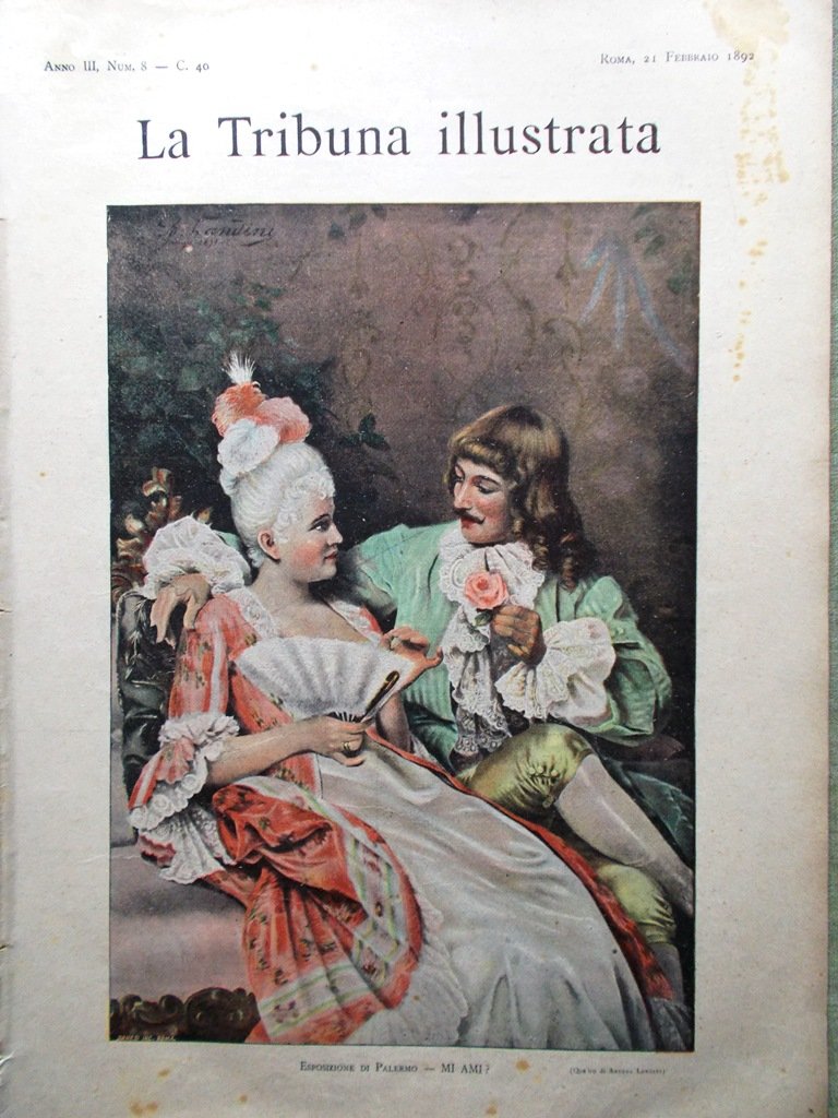 La Tribuna Illustrata 21 Febbraio 1892 Claudio Leigheb Bismarck Lavori …