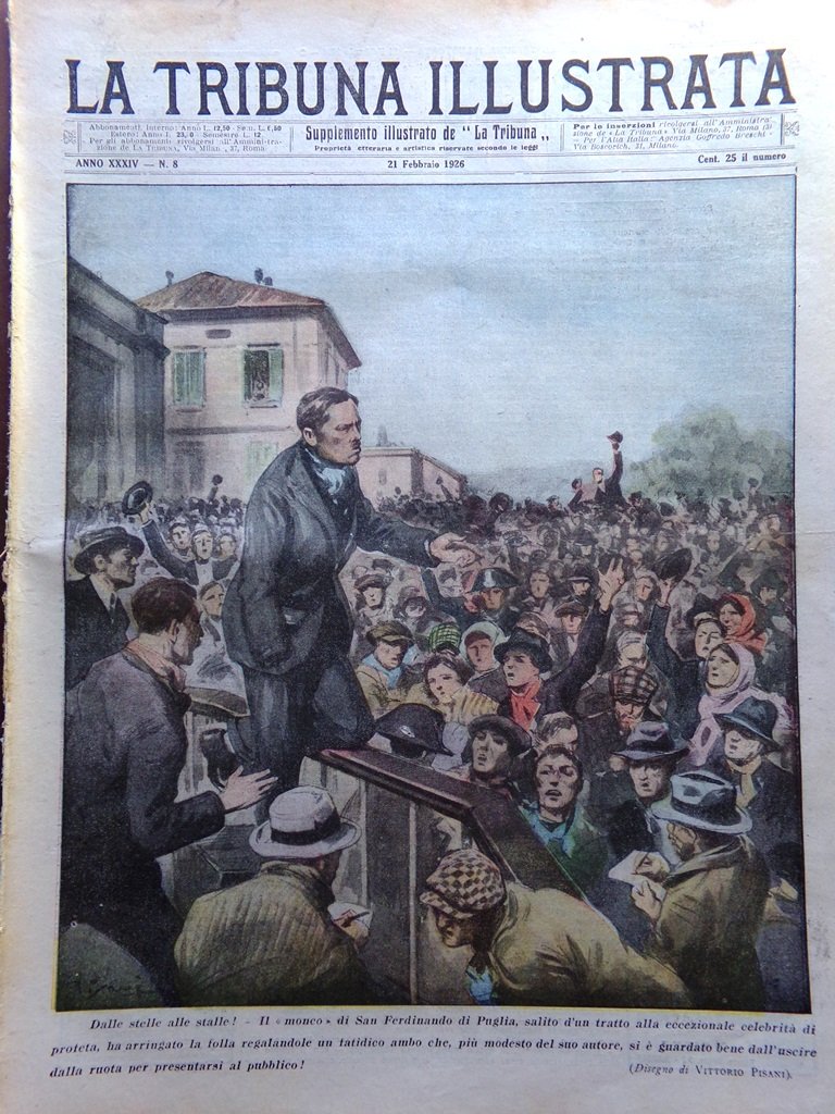 La Tribuna Illustrata 21 Febbraio 1926 Cacciatori Teste Giarabub Regine … | Immagine principale