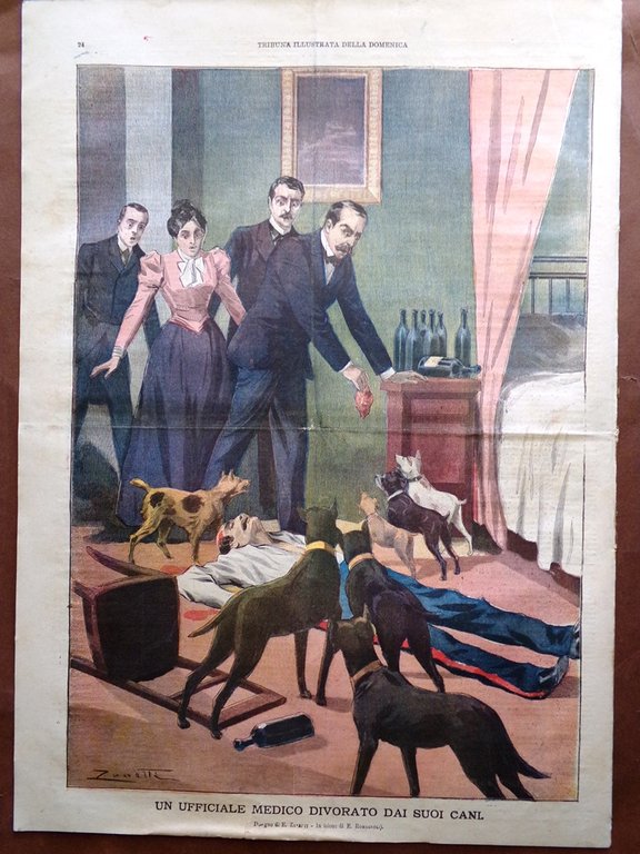 La Tribuna Illustrata 21 Gennaio 1900 Morte Manlio Garibaldi Puccini …