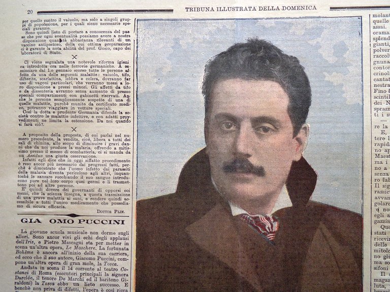 La Tribuna Illustrata 21 Gennaio 1900 Morte Manlio Garibaldi Puccini …