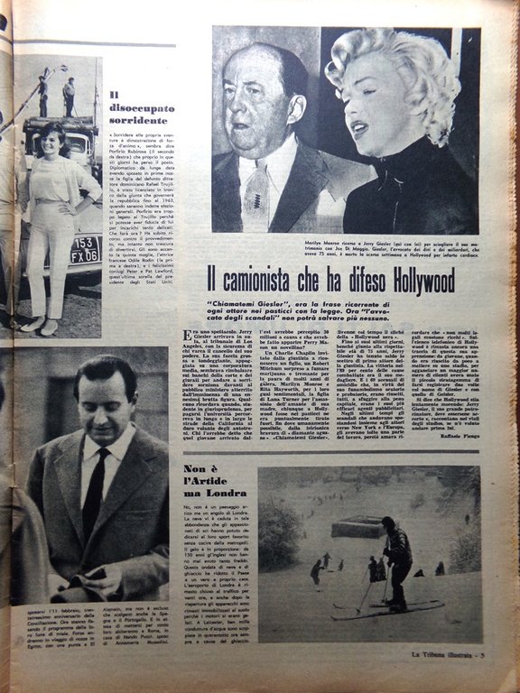 La Tribuna Illustrata 21 Gennaio 1962 Las Vegas First Lady …