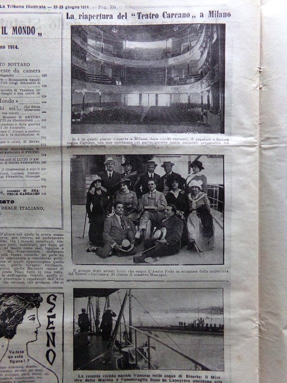La Tribuna Illustrata 21 Giugno 1914 Empress Ireland Giulio Cesare …