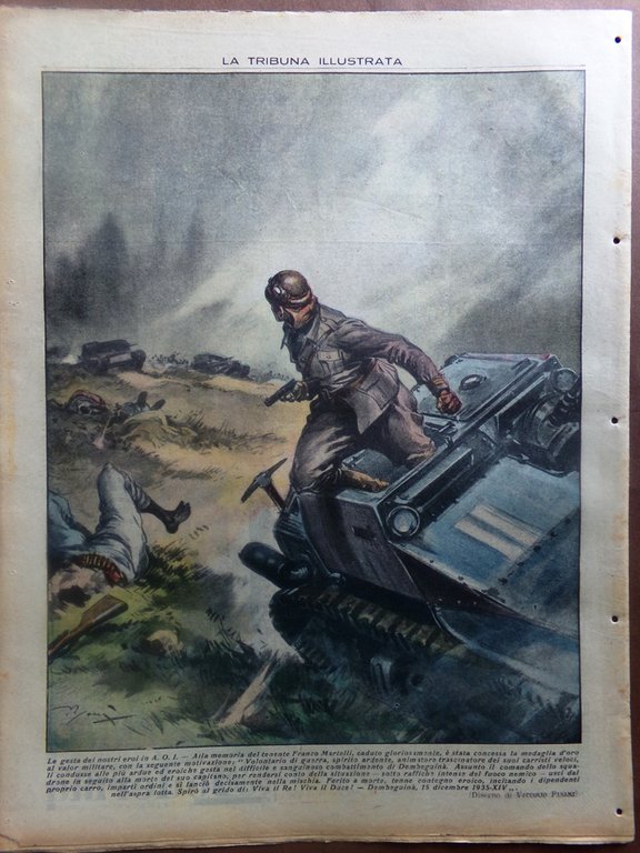 La Tribuna Illustrata 21 Giugno 1936 Bartali Governi Africa Orientale …