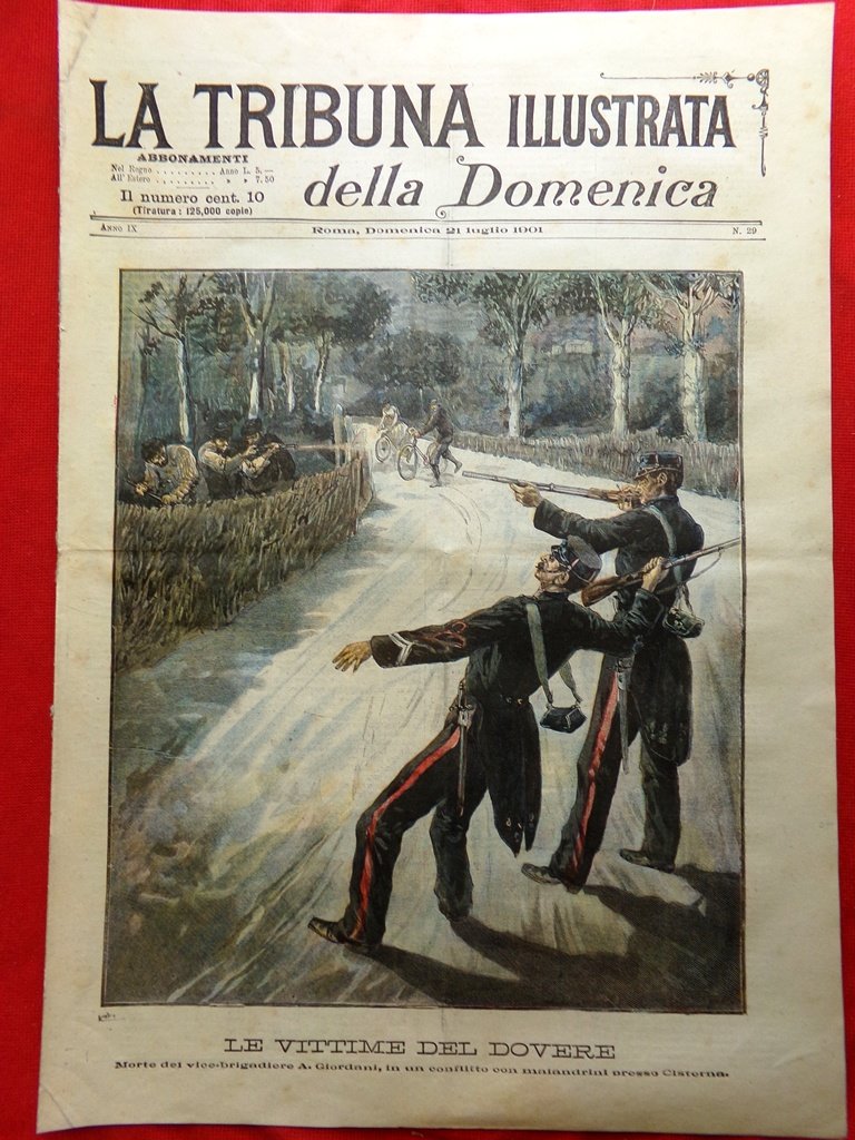 La Tribuna Illustrata 21 Luglio 1901 Morte Stefano Ussi Festa …
