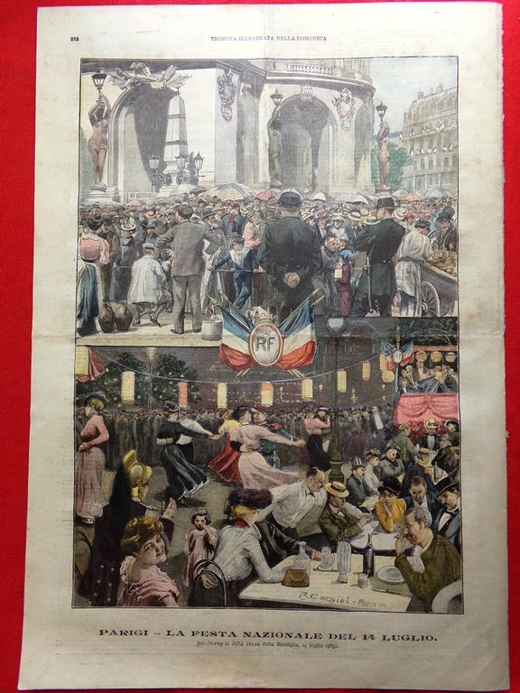 La Tribuna Illustrata 21 Luglio 1901 Morte Stefano Ussi Festa …