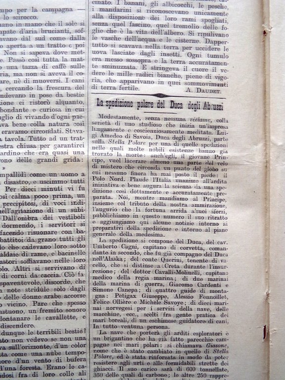 La Tribuna Illustrata 21 Maggio 1899 Duca Abruzzi Spedizione Ministri …