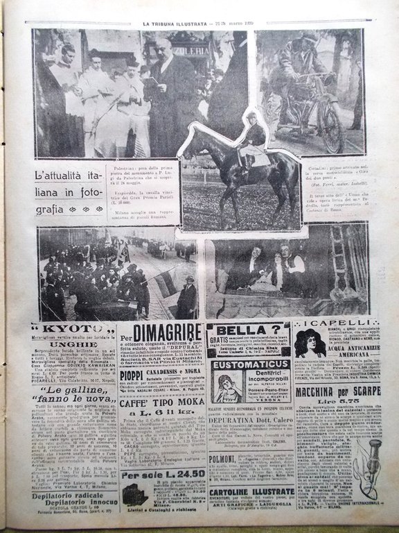 La Tribuna Illustrata 21 Marzo 1920 Principe Carignano Industrie Francia …
