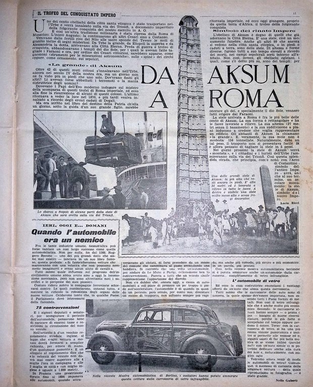 La Tribuna Illustrata 21 Marzo 1937 Libia Feltre Avorio Nero …