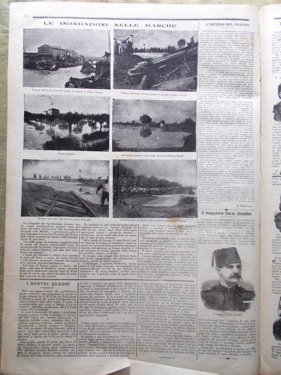 La Tribuna Illustrata 21 Novembre 1897 Inondazioni Marche Schafer Vienna …
