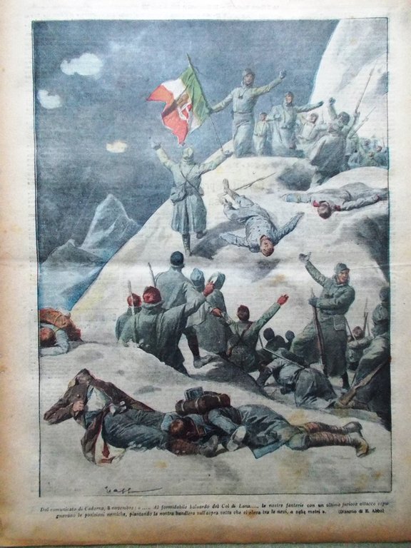 La Tribuna Illustrata 21 Novembre 1915 WW1 Kiel Prigionieri Tevere …