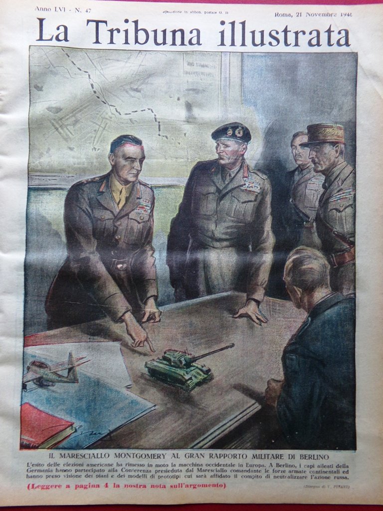 La Tribuna Illustrata 21 Novembre 1948 Bandito Giuliano Eva Braun … | Immagine principale
