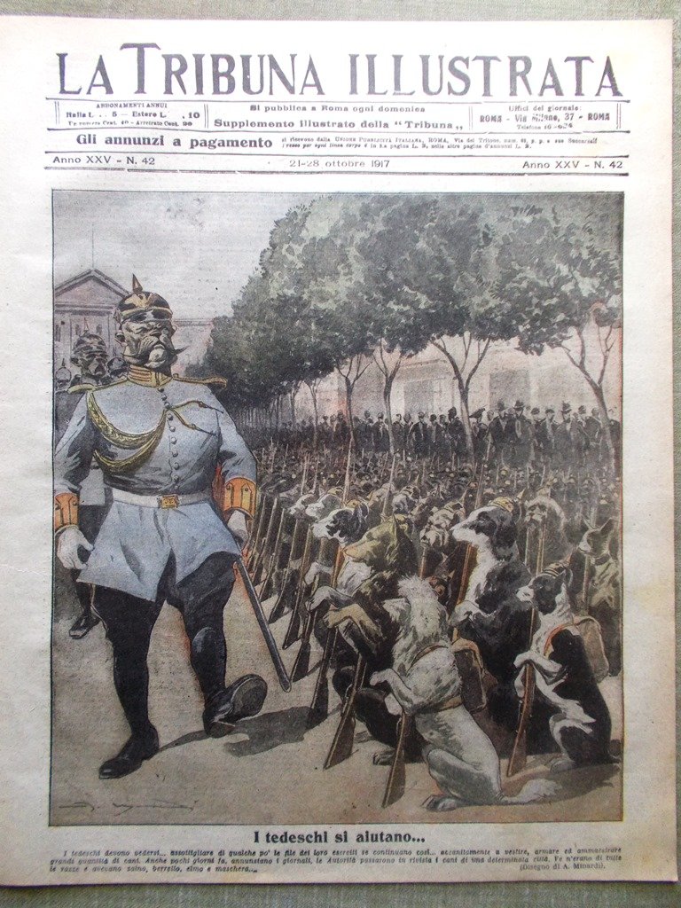 La Tribuna Illustrata 21 Ottobre 1917 WW1 Croce Rossa Stati …