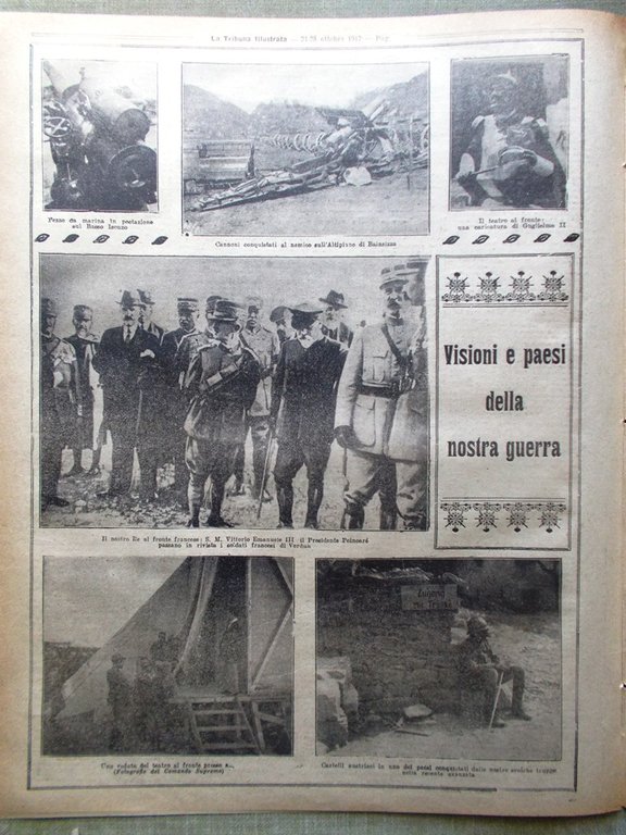 La Tribuna Illustrata 21 Ottobre 1917 WW1 Croce Rossa Stati …