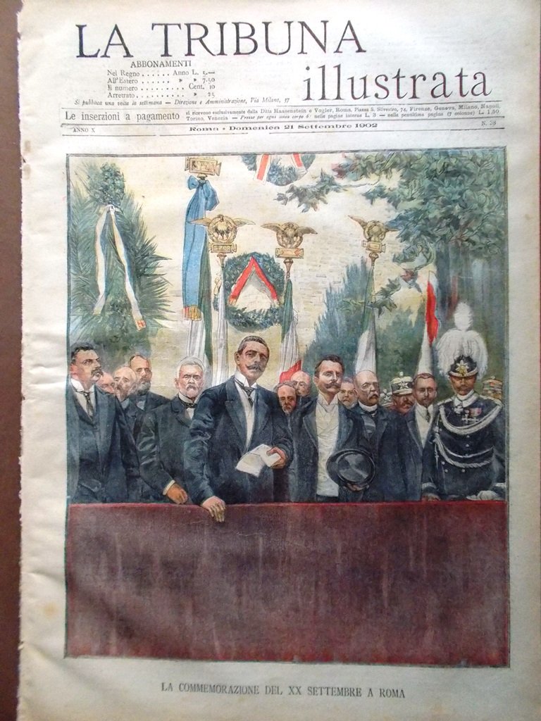 La Tribuna Illustrata 21 Settembre 1902 Candela Basilicata Zanardelli Bonmartini