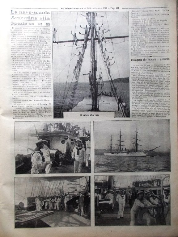 La Tribuna Illustrata 21 Settembre 1913 Sahara Buenos Aires Conte …