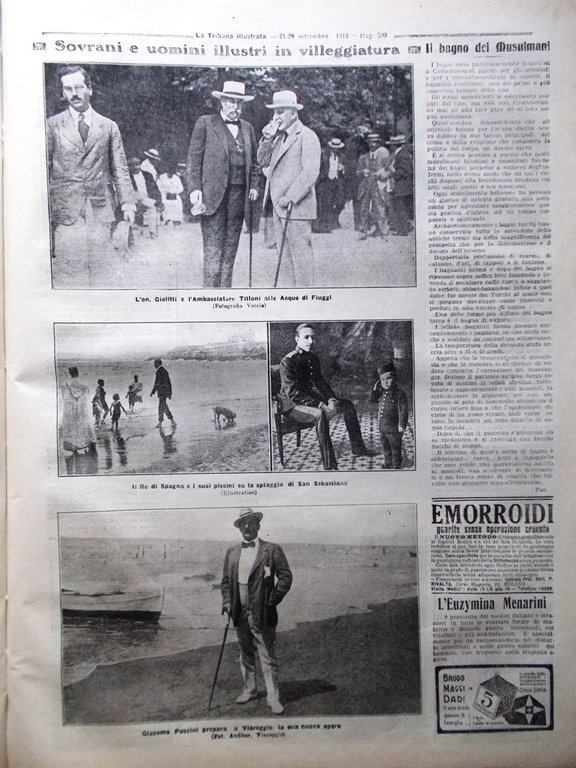 La Tribuna Illustrata 21 Settembre 1913 Sahara Buenos Aires Conte …