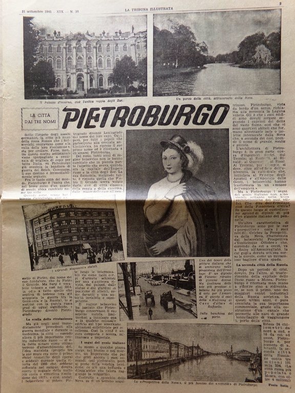 La Tribuna Illustrata 21 Settembre 1941 WW2 Pietroburgo Battiloro Mostra …