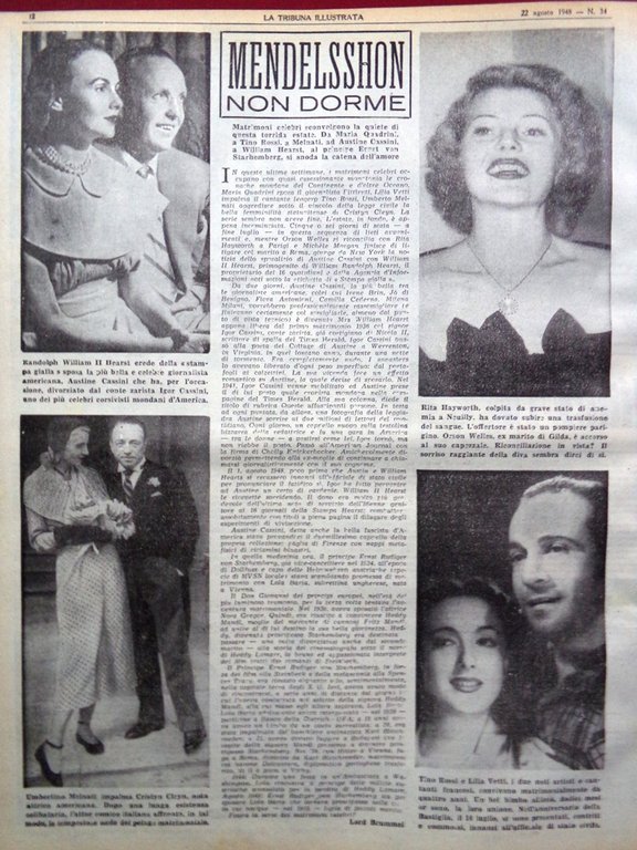 La Tribuna Illustrata 22 Agosto 1948 Confessione Pio XII Hoxha … | Immagine Gallery 4