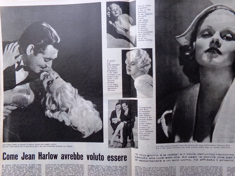 La Tribuna Illustrata 22 Agosto 1965 Trastevere Jean Harlow Schulz …