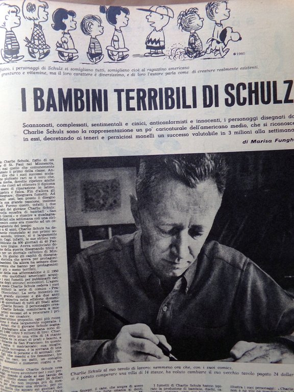 La Tribuna Illustrata 22 Agosto 1965 Trastevere Jean Harlow Schulz …