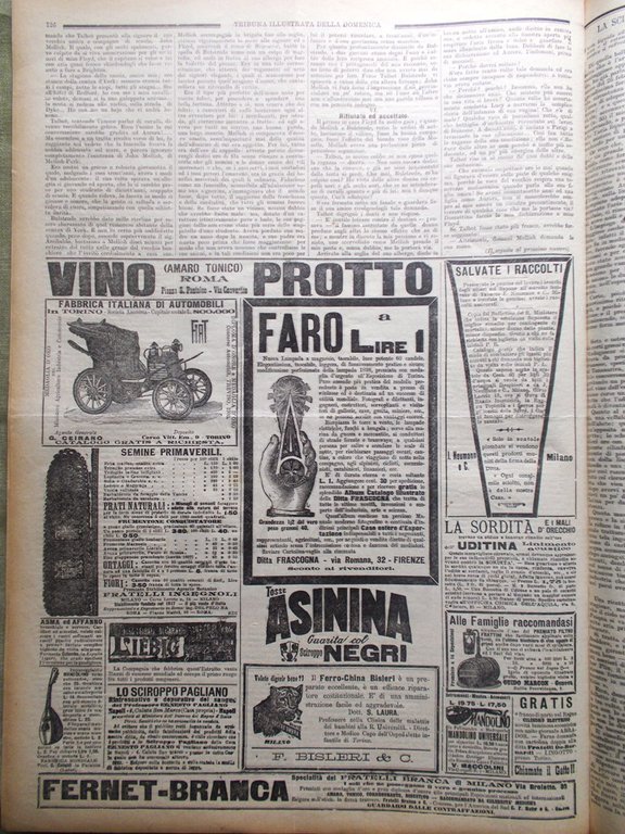 La Tribuna Illustrata 22 Aprile 1900 Cazotte Zanelli Esposizione di …