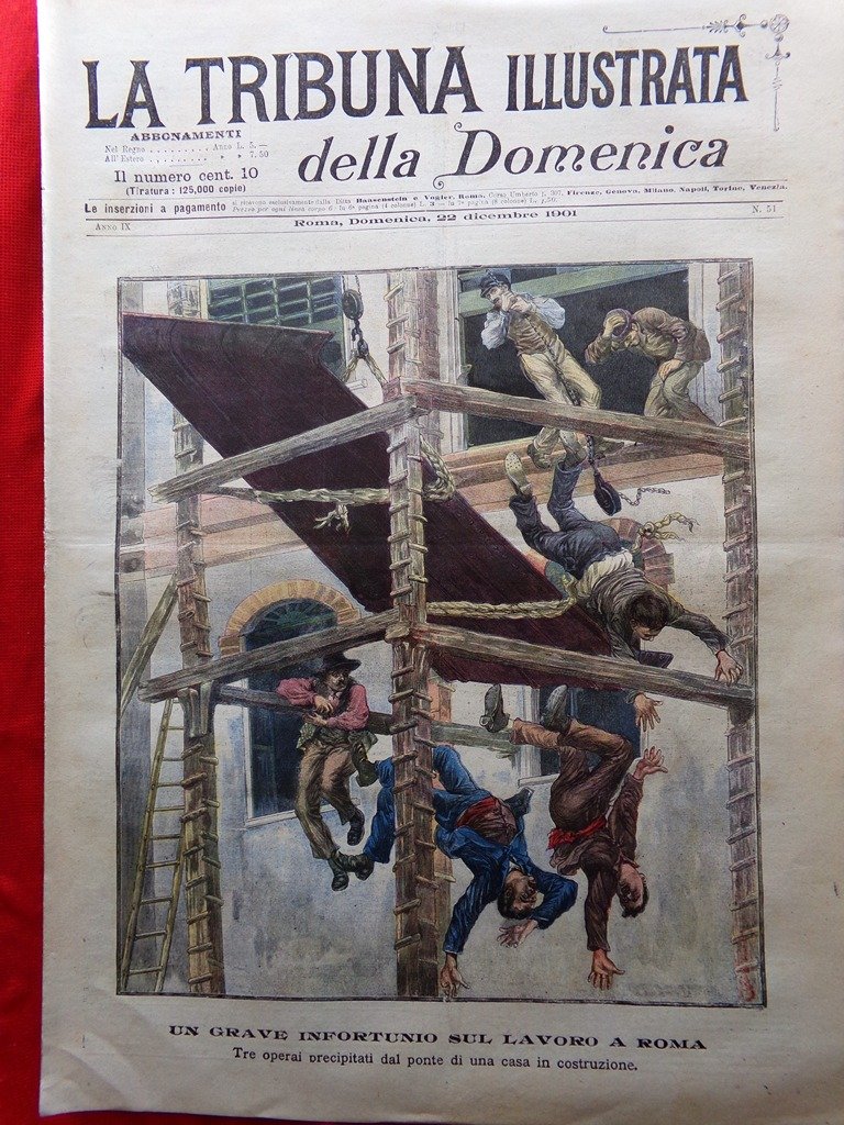 La Tribuna Illustrata 22 Dicembre 1901 Giugliano Bovio Corazza Natale …