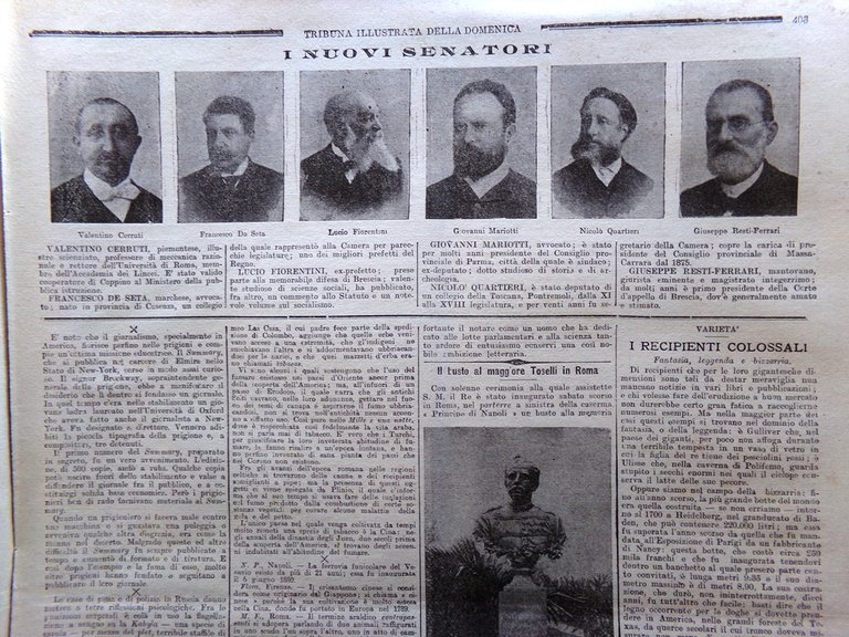 La Tribuna Illustrata 22 Dicembre 1901 Giugliano Bovio Corazza Natale …