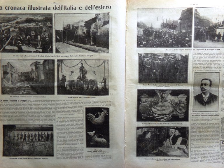 La Tribuna Illustrata 22 Dicembre 1912 Villa Madama Scavi Pompei …