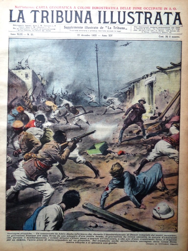La Tribuna Illustrata 22 Dicembre 1935 Vita Etiopia Leopardi Chiarini …