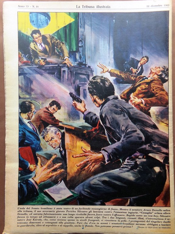 La Tribuna Illustrata 22 Dicembre 1963 Regali Papa Sposa di …