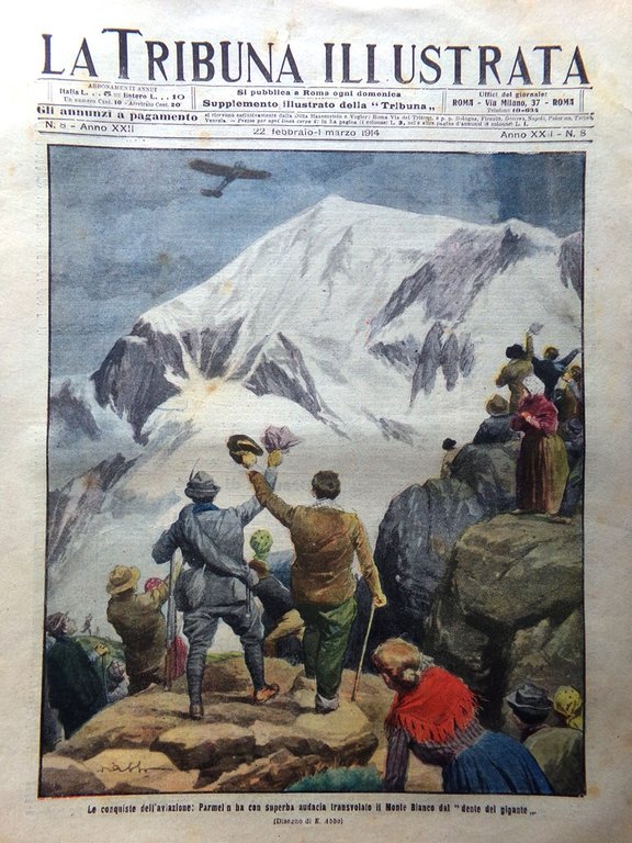 La Tribuna Illustrata 22 Febbraio 1914 Parmelin Uomini Preistorici Corrida … | Immagine Gallery 1