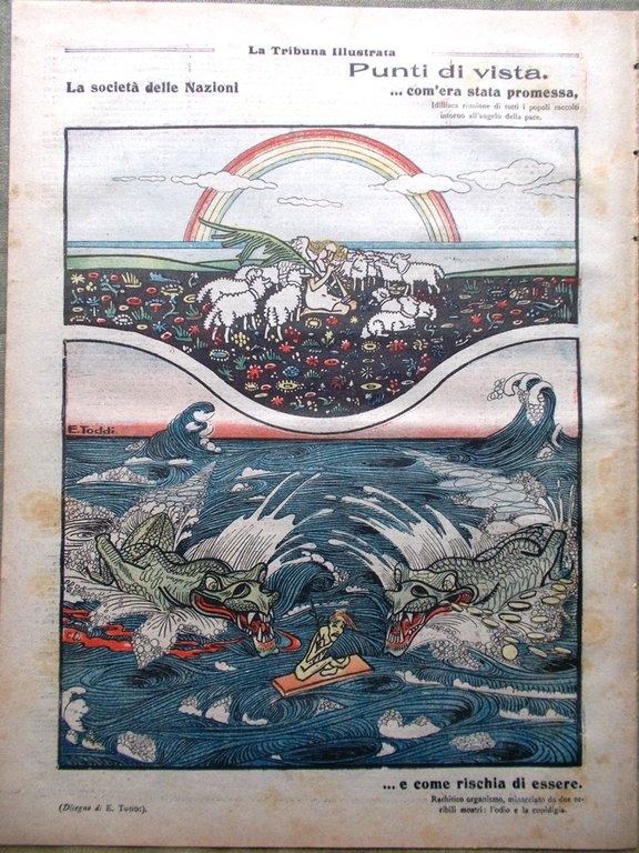La Tribuna Illustrata 22 Febbraio 1920 Finlandia Foxtrot Società Nazioni …