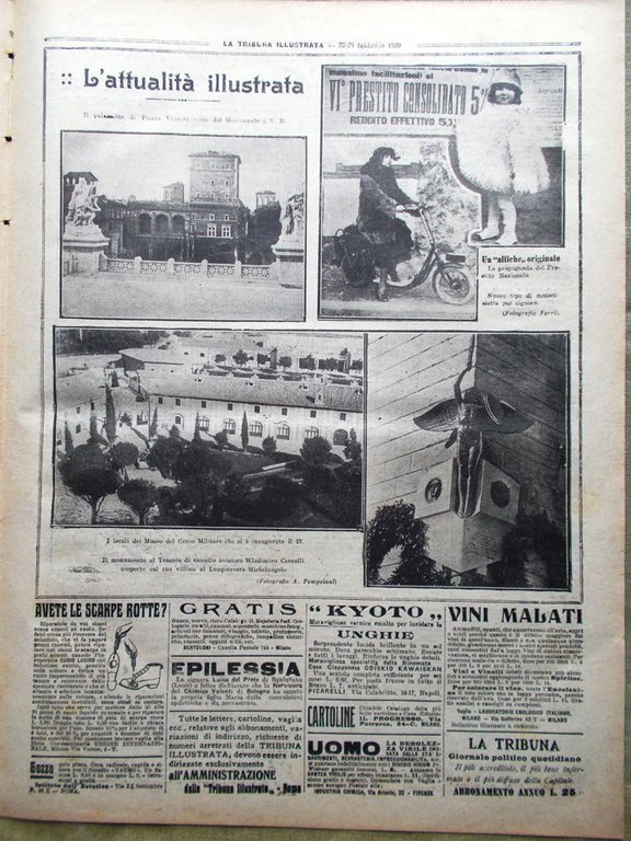 La Tribuna Illustrata 22 Febbraio 1920 Finlandia Foxtrot Società Nazioni …