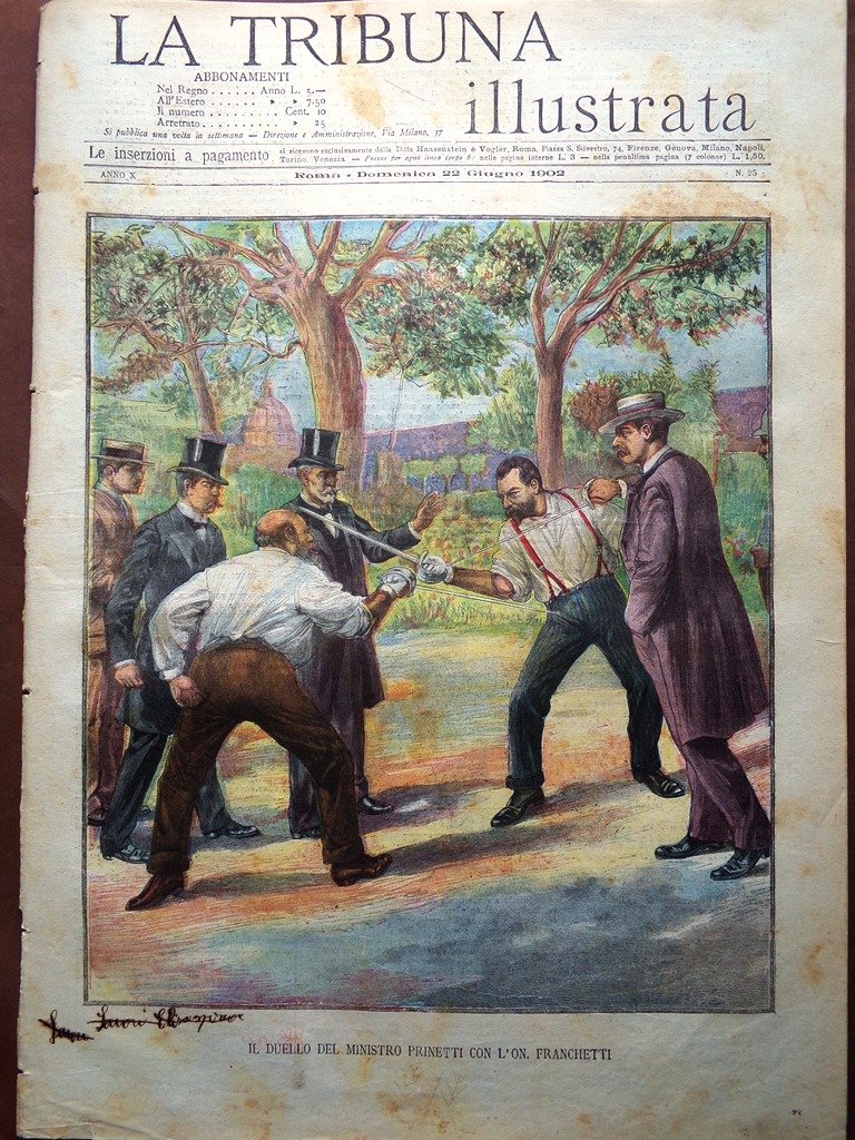 La Tribuna Illustrata 22 Giugno 1902 Spiritismo Edoardo VII Carducci …