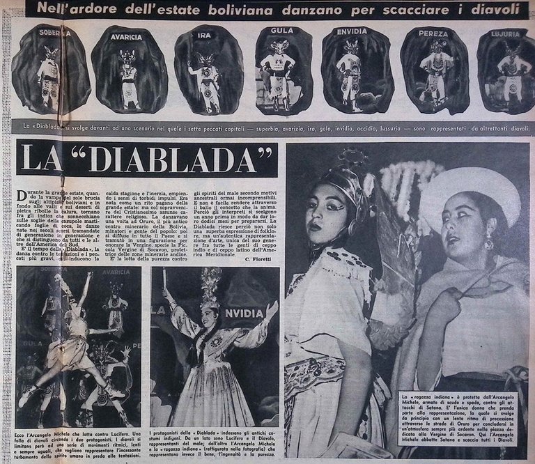 La Tribuna Illustrata 22 Luglio 1956 Tibet Cina Papini Diablada …
