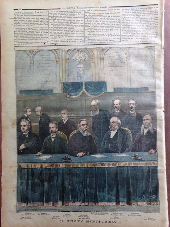 La Tribuna Illustrata 22 Marzo 1896 Ministero Tombe Morti Alequà …