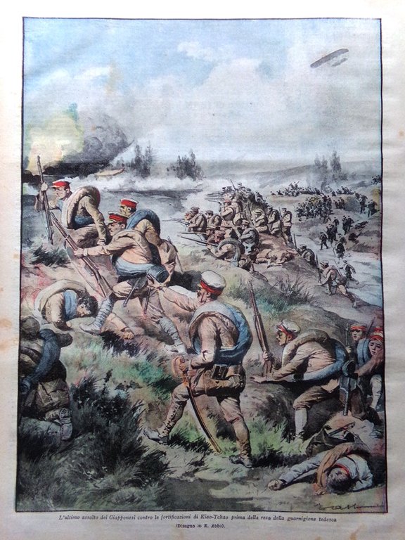 La Tribuna Illustrata 22 Novembre 1914 WW1 Nieuwpoort Tsingtao Reims …