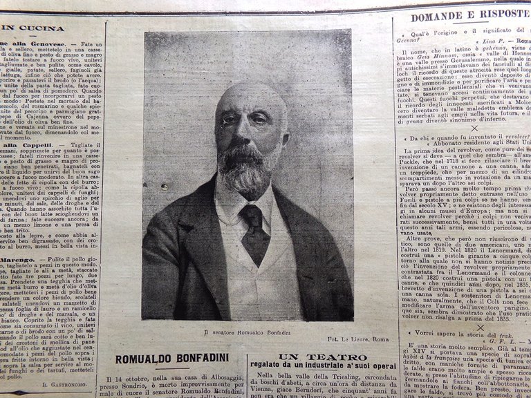 La Tribuna Illustrata 22 Ottobre 1899 Alluvioni Salernitano Bonfadini Berndorf