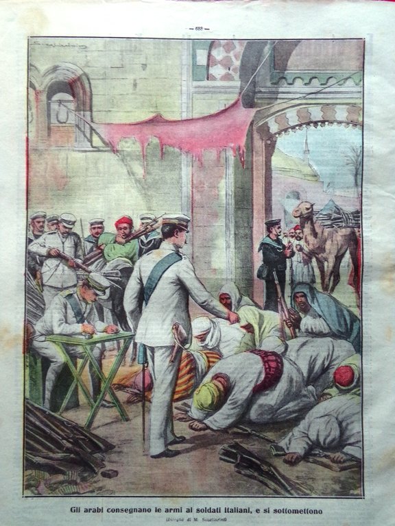 La Tribuna Illustrata 22 Ottobre 1911 Tripolitania Manciana Superstizioni Turchi