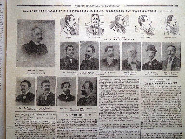 La Tribuna Illustrata 22 Settembre 1901 Morte McKinley Imbriani-Poerio Palizzolo