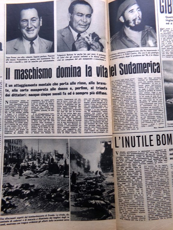 La Tribuna Illustrata 22 Settembre 1963 Sbarco Salerno Castro Peron …